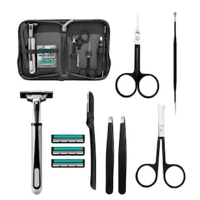 Kit Completo Design de Sobrancelhas Portátil 10 Peças