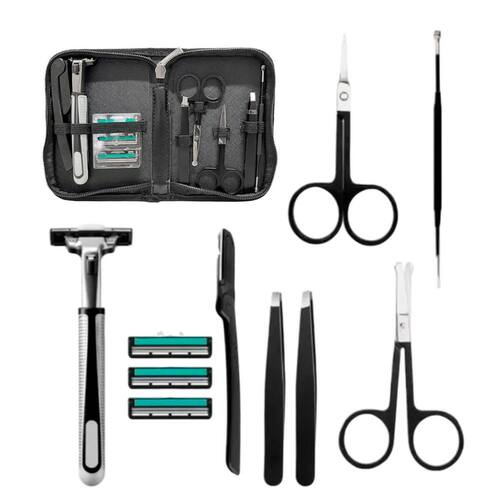 imagem-Kit Completo Design de Sobrancelhas Portátil 10 Peças