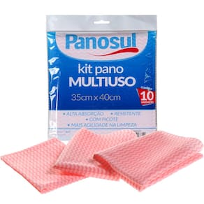 Kit 10 Pano Multiuso Alta Absorção e Resistente 35x40cm