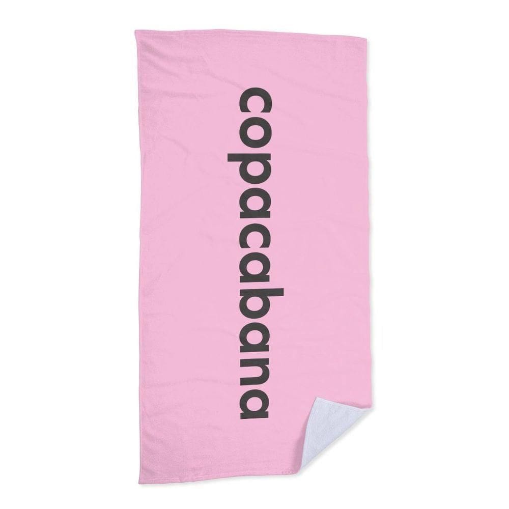 Toalha De Praia - Praia De Copacabana Rosa