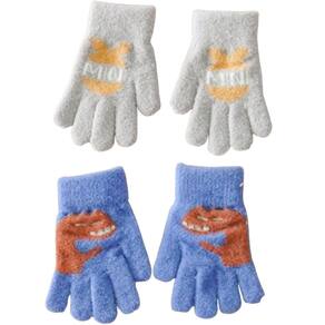 Kit 2 Pares Luva Funny Infantil Super Quentinha 7x16cm