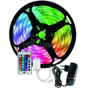 Fita Led Rgb Ultra 5050 Colorida Prova D`água + Usb