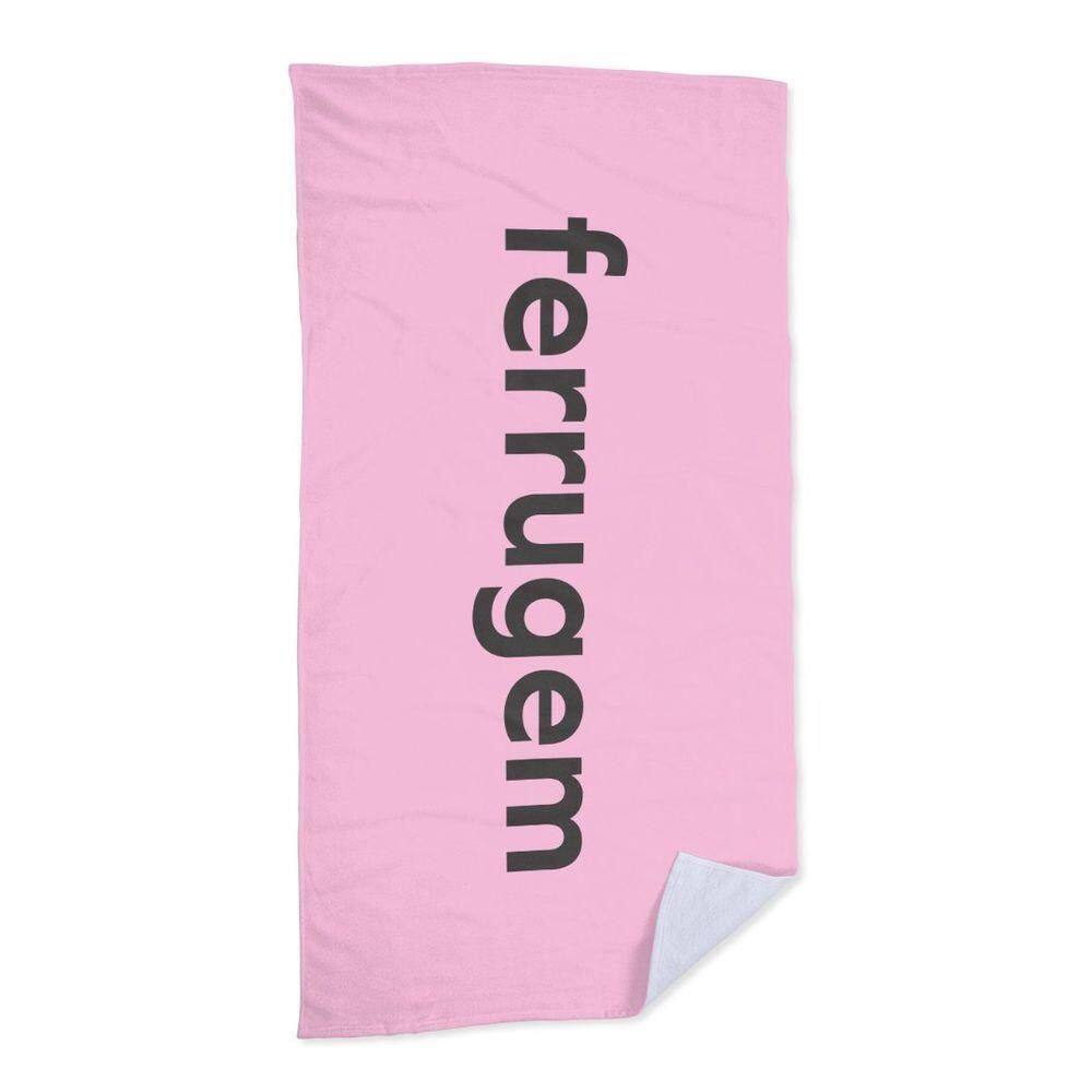 Toalha De Praia - Praia Da Ferrugem Rosa