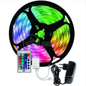 Fita Led Rgb Ultra 5050 Colorida Prova D`água + Usb