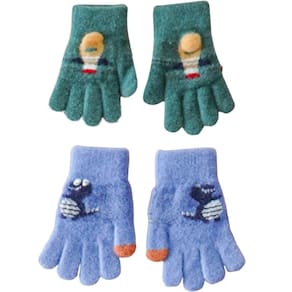 Kit 2 Pares Luva Funny Infantil Super Quentinha 7x16cm