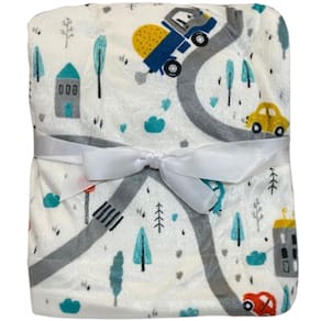 Manta Bebê Dupla Face Oportunity Sherpa e Flannel Fleece 100x75