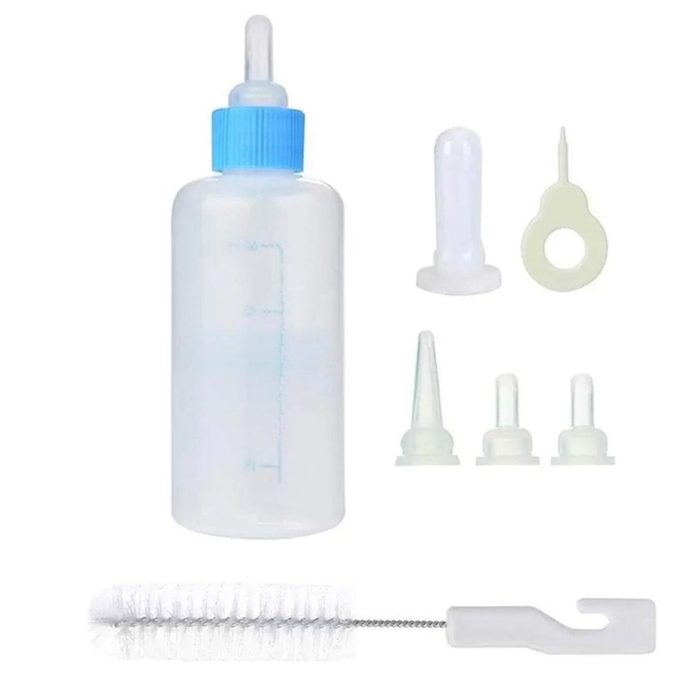 Mamadeira Gato Cao Pet Cachorro Filhote Amamentaçao 60ml Acessorios Animal de Estimaçao Resistente Seguro Higienico