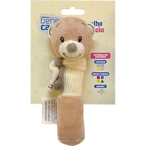 Chocalho de Pelucia Baby Estimula os Sentidos 17cm