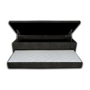 Cama Box Baú Casal com Auxiliar Ortopédica 138x188x46cm