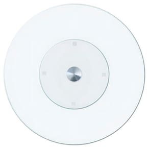 Centro de Mesa Prato Giratório de Vidro Grosso 8MM Resistente Transparente Tamanho Grande 60CM