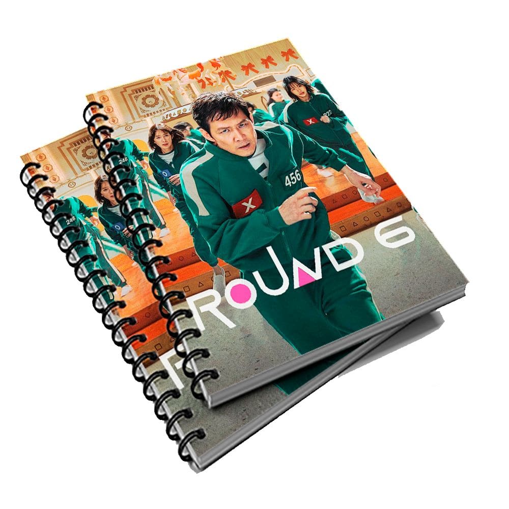Caderno Universitário 96 fls Pers. Serie Round 6 Mod. 2