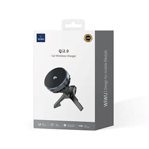 Carregador Veicular Magnético Qi2.0 - 15W - Usb-C - Preto - Wiwu - 5102