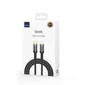Cabo Geek Tipo-C X Lightning - 30W - 120Cm Preto - Wiwu - 4114
