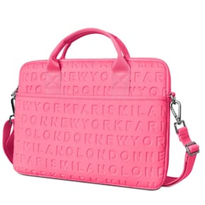 Bolsa Para Laptop Com Alça Impermeável Cosmo Slim 13.3 Rosa Wiwu