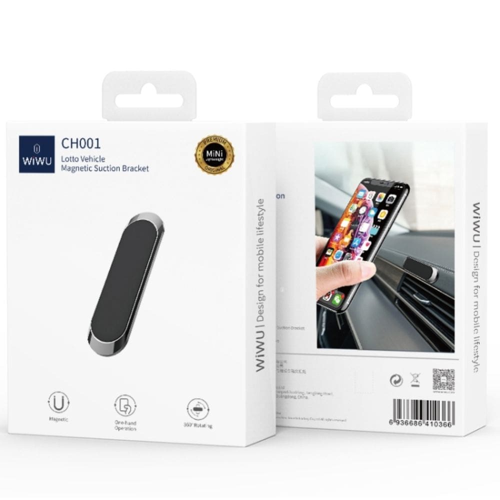 Suporte Veicular Magnético Para Celular - Ch001 Preto - Wiwu - 0366