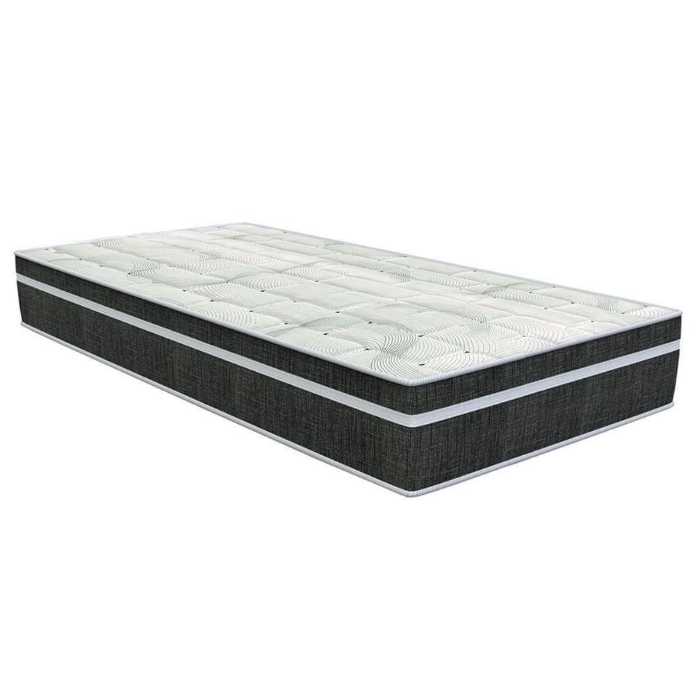 Colchão Solteiro Molas Bonnel Venezia Black Euro Pillow (88x188x24) - Ortho