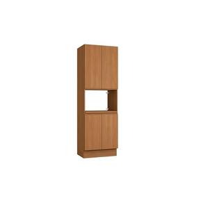 Paneleiro De Cozinha Modulado Ciela R629 C- 4 Portas E 1 Nicho P- Forno 70x220cm Canela - Kappesberg
