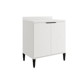 Balcão De Cozinha Alpha 2507 2 Portas C- Tampo 80cm Branco - Carraro