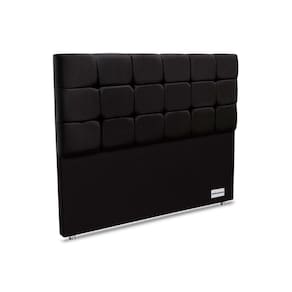 Cabeceira Cama Box Estofada Piave Veluto Casal - Suede Preto - Ortobom