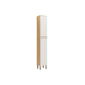 Módulo Cozinha Ronipa Nápoli Paneleiro C- 2 Portas 34x222cm Amendoa-off White-ronipa