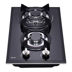 Fogão a gás Deli-Kit DK123-A01S Dual Fuel 2 queimadores 30cm