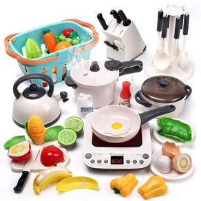 Brinquedo Kitchen Play CUTE STONE Pretend com utensílios de cozinha para crianças