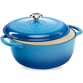 Forno holandês Best Choice Products 7,5 L de esmalte de ferro fundido azul