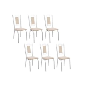 Cadeira Sala De Jantar Florença 2c005 Aço Kit 6 Uni Cromada-nude 16 - Kappesberg