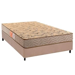 Conjunto Box Casal Colchão Espuma Paropas D33 Pasquale Wave Clean + Base Crc Suede Clean (138x188)