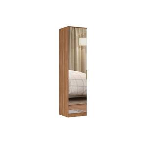 Módulo De Quarto Casal Guarda Roupa 71230k Irlanda C- 1 Porta C- Espelho Amêndola Touch