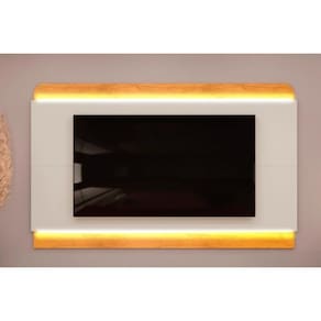 Painel Home Para Tv Até 75 Polegadas Nadine Com Led 219x136cm Bali-cedro - Dj Móveis