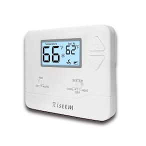 Termostato Riseem STN601 não programável 1 aquecimento/1 frio 24V