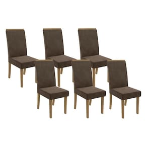 Cadeira Sala De Jantar 2cad142fr Kit 6 Un Marrom - Kappesberg