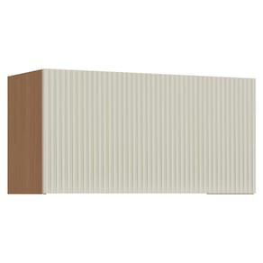 Armário de Cozinha Modulado Simone Mendes c/ 1 Porta Basculante 80cm Carvalho/Cinza - Nesher