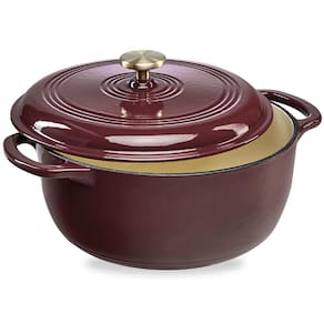 Forno holandês Best Choice Products Cabernet de ferro fundido esmaltado 6L