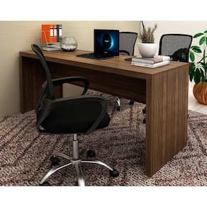 Mesa Multiuso Escritório Me4185 180cm Nogal - Tecno Mobili