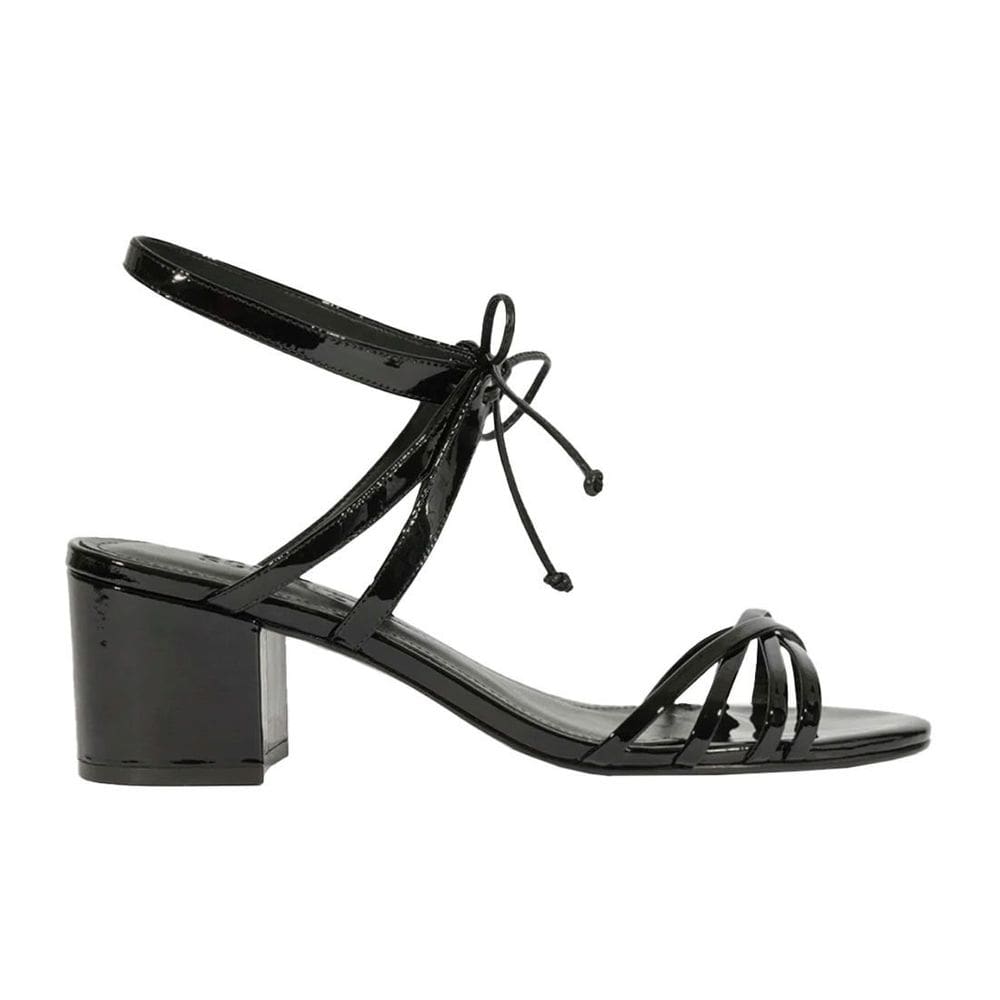 Sandália Schutz Salto Bloco Médio Verniz