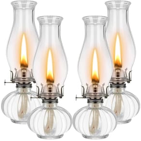 Lâmpadas de querosene Geelin Vintage Decorative Hurricane x4