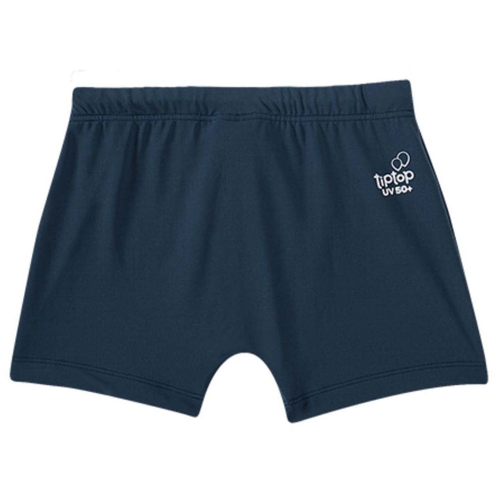 Sunga Shorts boxer Infantil Praia Uv 50 Natação Lisa Tip Top