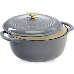 Forno holandês Best Choice Products, esmalte 6L, ferro fundido, grafite