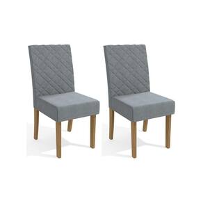 Kit 2 Cadeiras Sala Jantar 2CAD133 2 Un Canela/Linho Cinza - Kappesberg