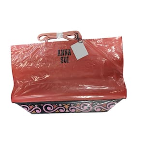 Sacola Anna Sui para mulheres em PVC impermeável 40x25x10 cm