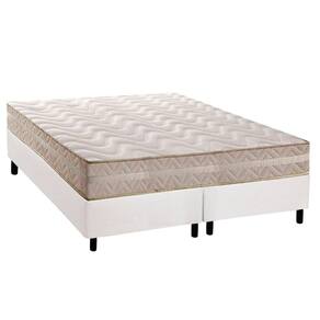 Conjunto Box Queen: Colchão Espuma Paropas D28 / Master AG80 Clean Double Face 17 + Base CRC Courano White (158x198)