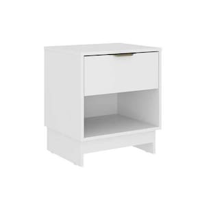 Mesa Cabeceira Casal 1145 c/ 1 Gaveta Branco - Carraro