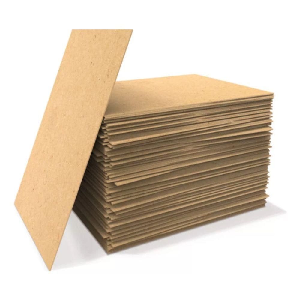 Kit 20 Placas Chapa Mdf Cru 3mm 20x28 Cm Quadro Artesanato