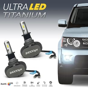 Par Lâmpadas H3 Farol Milha Bora Ultra Led Titanium 10000 Lumens Forte Branco Efeito Xenon 2006 2007 2008 2009 2010 2011