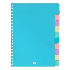 Divisória p/ Caderno Argolado Smart 18x24 10 matérias - DAC