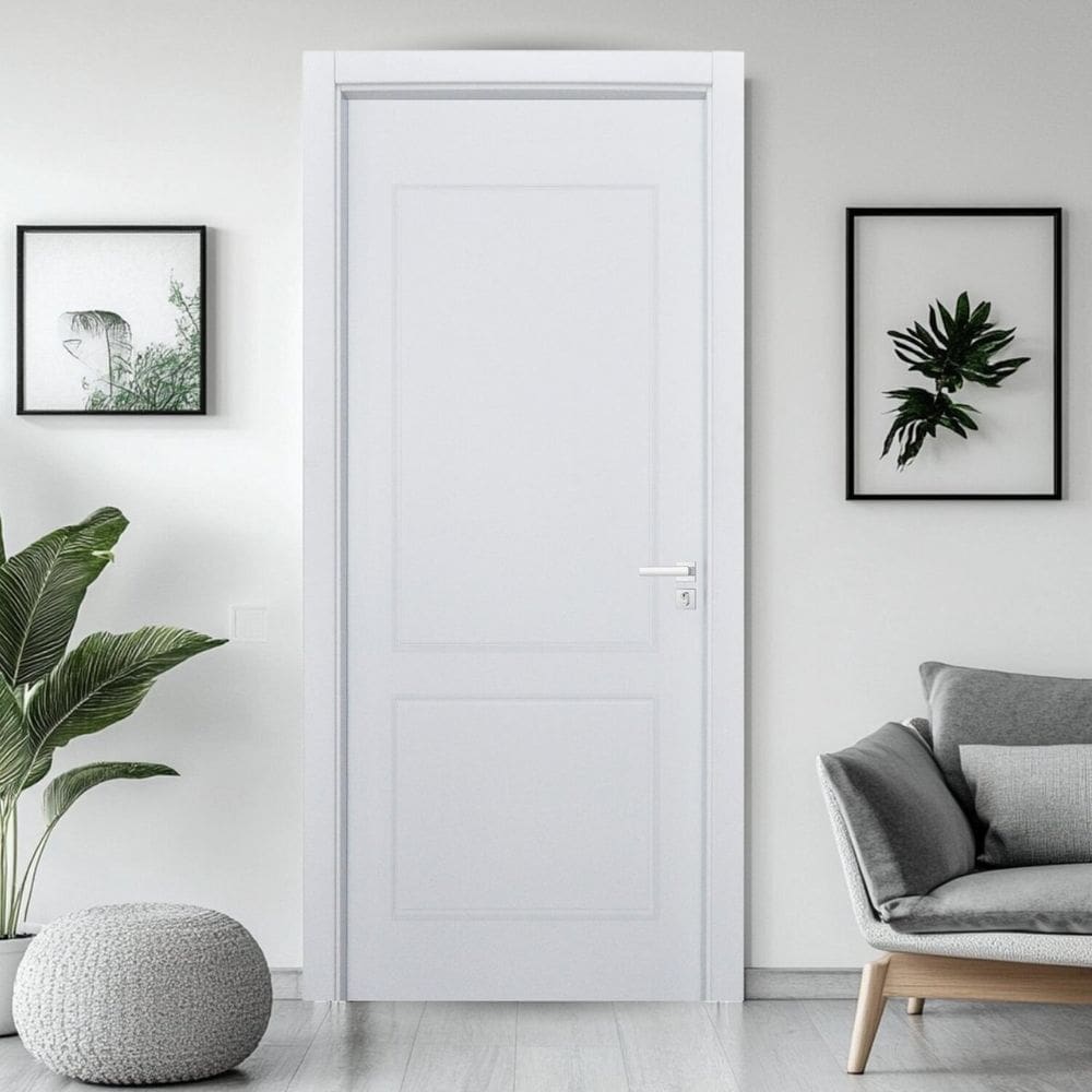 Porta Provençal Uv Batente Regulável 07 Cm a 13 Cm Guarnição 5 Cm 92 X 210 Esquerdo Branco