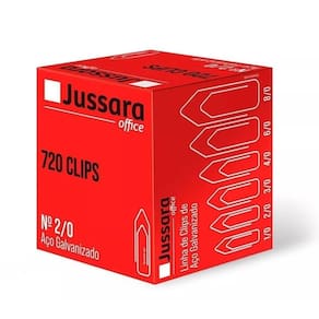 Clips N2 Aço Galvanizado 720 Unidades Jussara Office