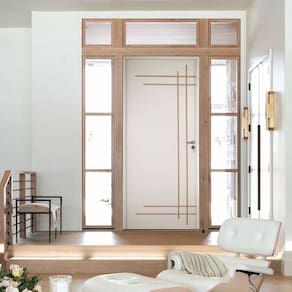 Porta Belíssima 9 Prime Batente Regulável 16-20 Guarnição 5cm 72cm X 210cm Esquerdo Branco